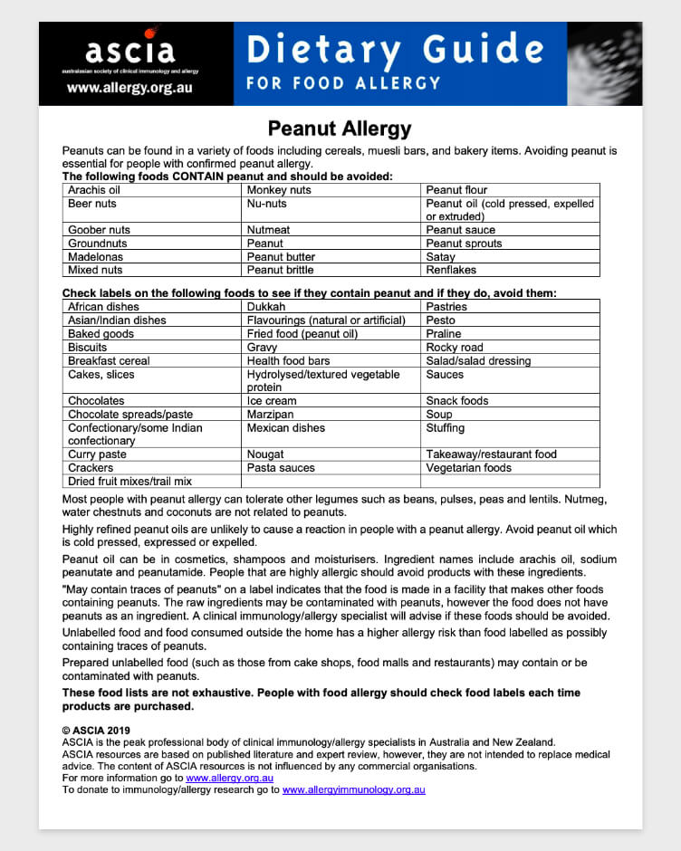 Peanut Allergy