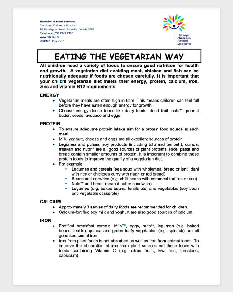Eating The Vegetarian Way