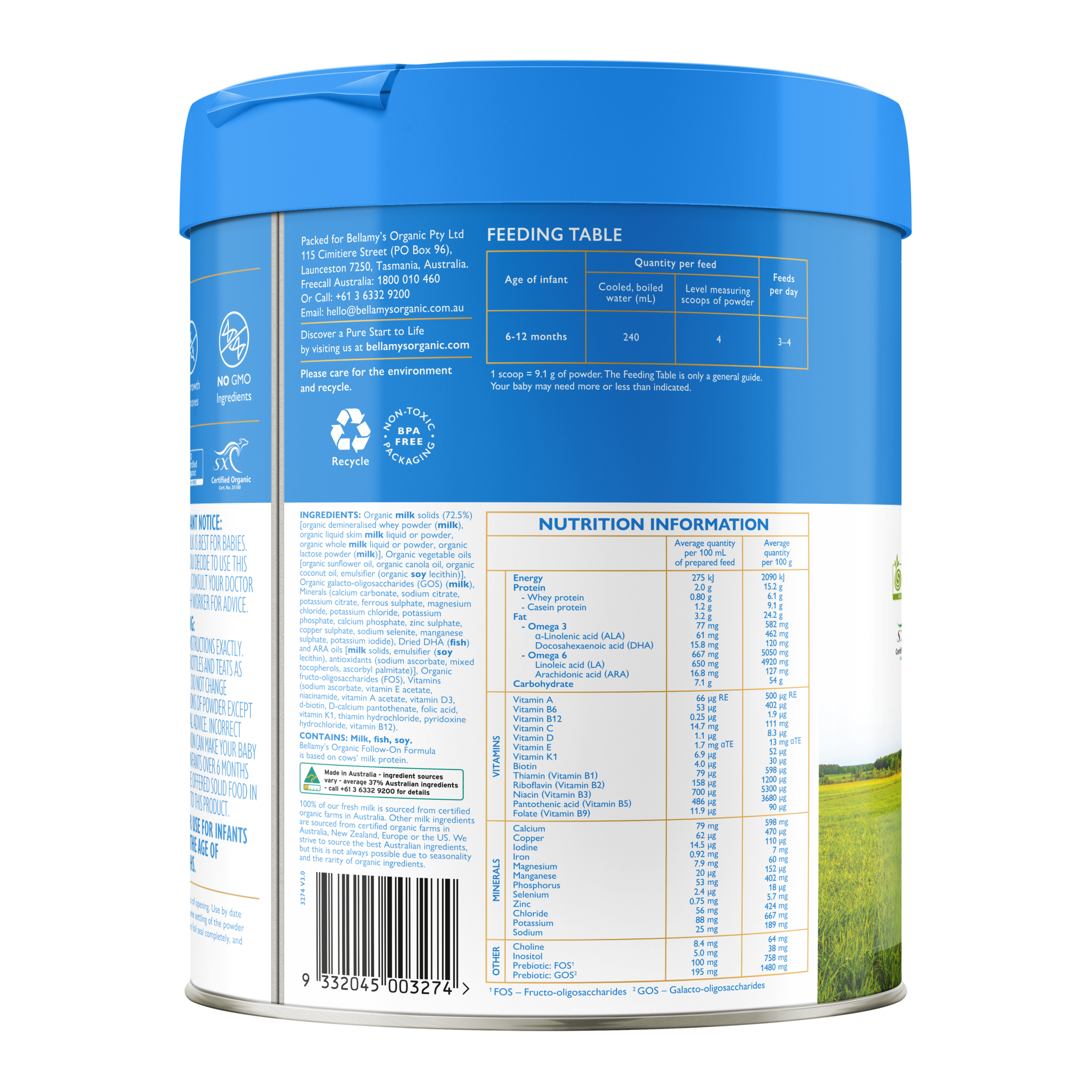 Bellamys Organic Follow-on Formula