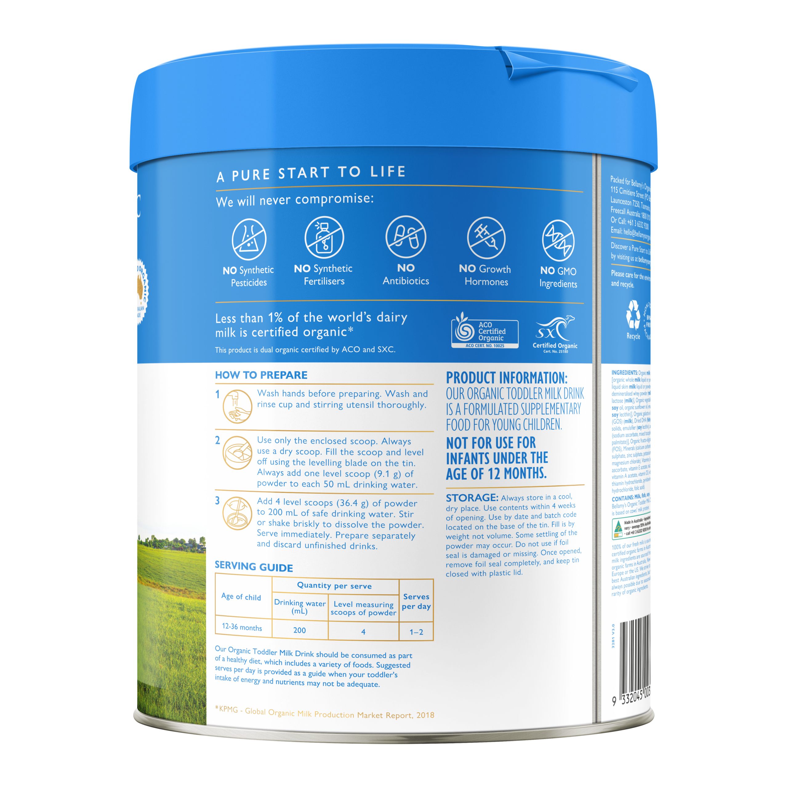 Bellamys Organic Toddler Milk Drink Bellamys Organic Toddler Milk Drink