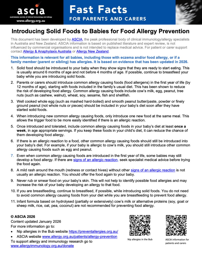 introducing solid food