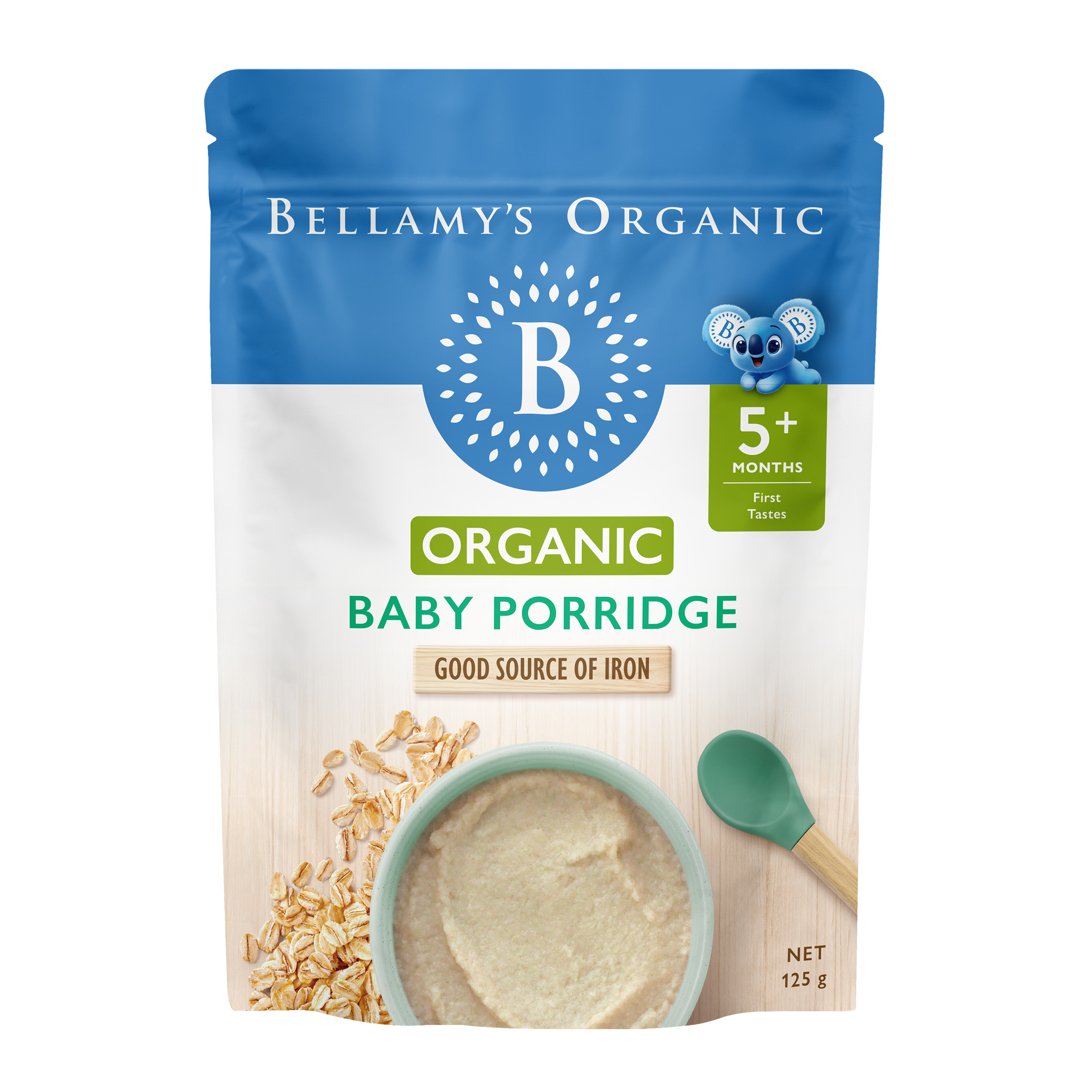 Bellamy's_Cereal Baby Porridge_125g_FRONT_RENDER_GS1